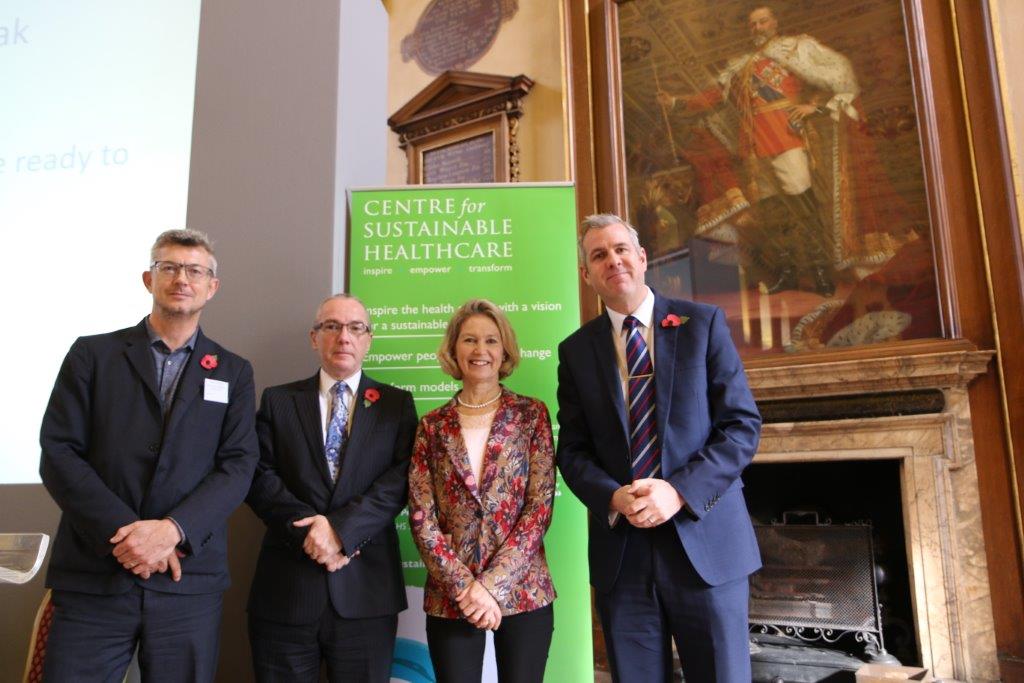 From left to right: Gregor Henderson Director Wellbeing and Mental Health at Public Health England, Alistair Burns NHS Clinical Director for Dementia, Gina Radford Deputy Chief Medical Officer, and James Cross 