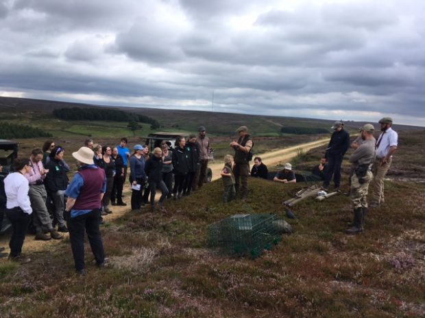 Natural England staff taking part in training day