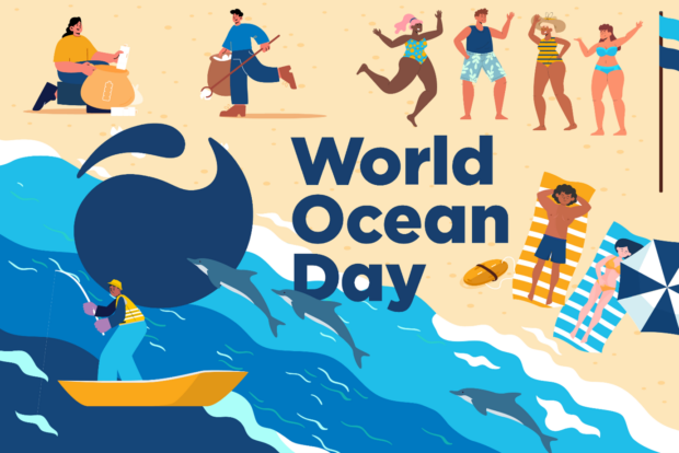 World Ocean Day illustration banner