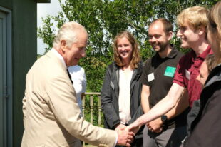 King Charles meets Natural England staff, Lincolnshire Coronation Coast National Nature Reserve