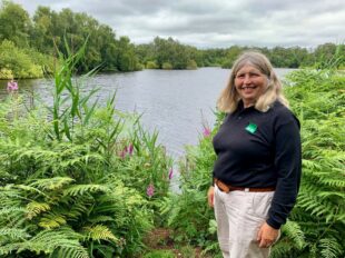 Catherine Weightman at Burnham’s Mere, a rare wetland habitat within Holme Fen NNR