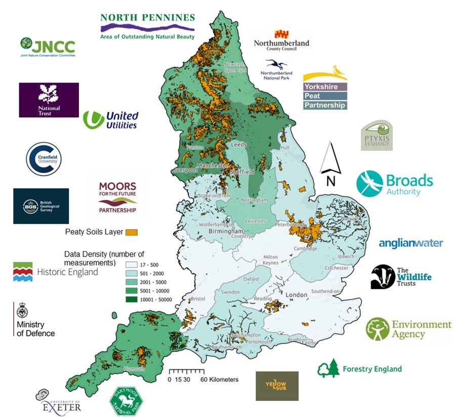 With a lot of help from our friends: assembling an England Peat Map ...