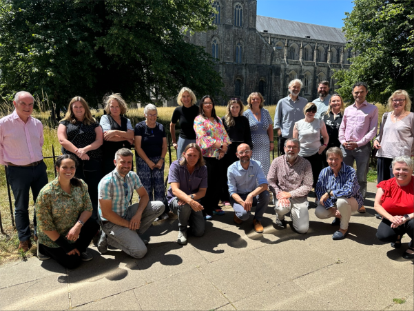 Landscape Advisory Panel members, with Natural England staff, during their July 2025 meeting, in Winchester