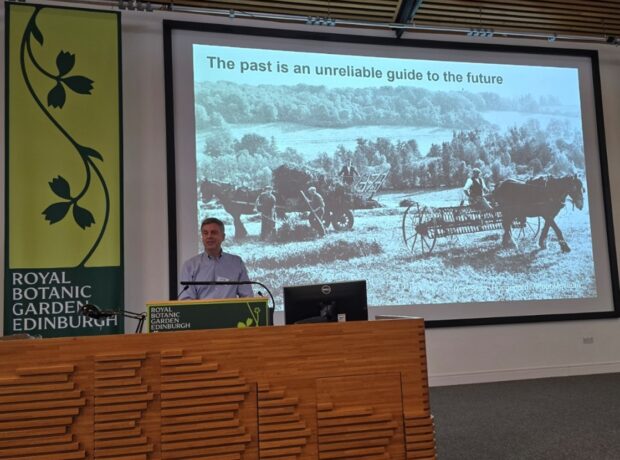 Mike Morecroft speaking at the RLAS conference. Credit: Ecological Contiuity Trust